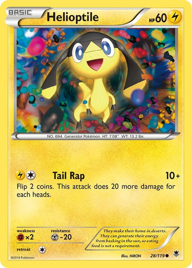 Image for Helioptile (28) (28/119) (XY - Phantom Forces) - Pokemon