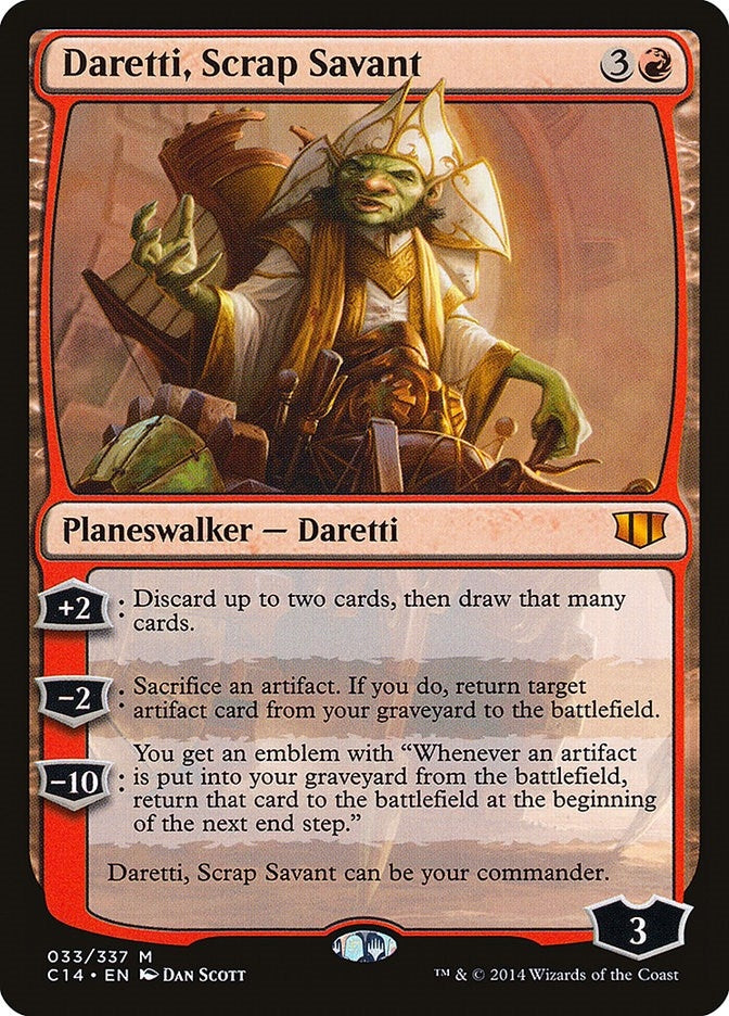 Image for Daretti, Scrap Savant (33) (Commander 2014) (C14) - Magic: The Gathering