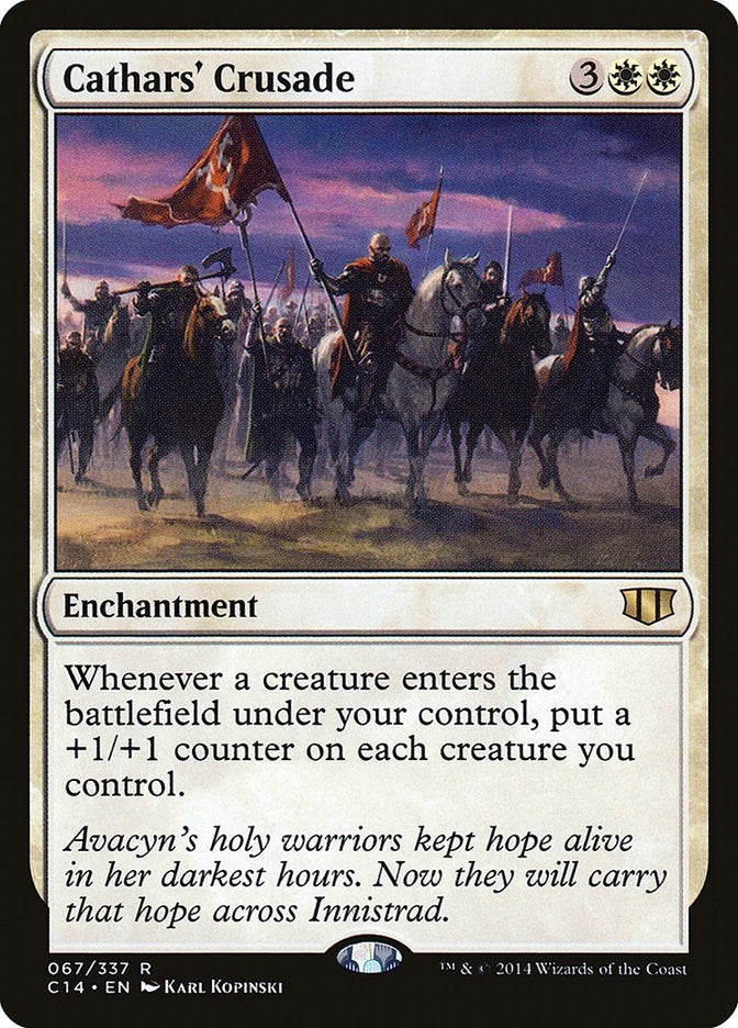 Image for Cathars' Crusade (67) (Commander 2014) (C14) - Magic: The Gathering