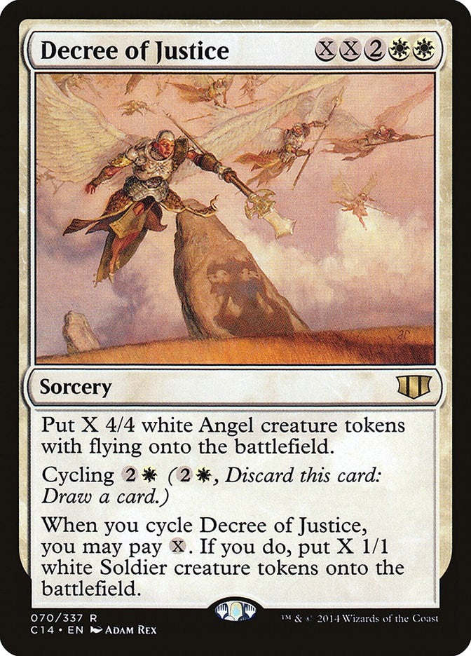 Image for Decree of Justice (70) (Commander 2014) (C14) - Magic: The Gathering