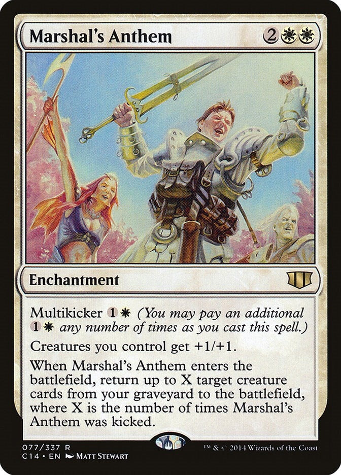Image for Marshal's Anthem (77) (Commander 2014) (C14) - Magic: The Gathering