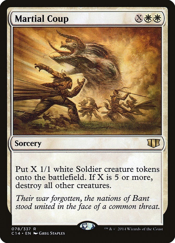 Image for Martial Coup (78) (Commander 2014) (C14) - Magic: The Gathering