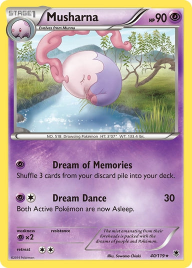 Image for Musharna (40/119) (XY - Phantom Forces) - Pokemon