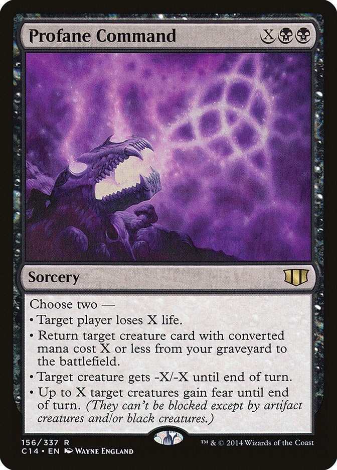 Image for Profane Command (156) (Commander 2014) (C14) - Magic: The Gathering