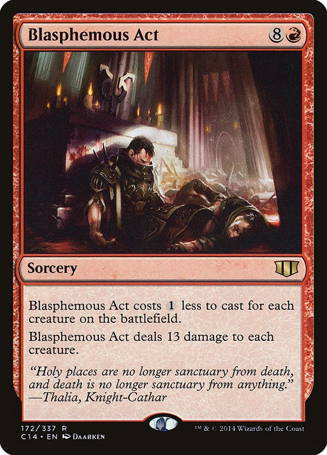 Image for Blasphemous Act (172) (Commander 2014) (C14) - Magic: The Gathering