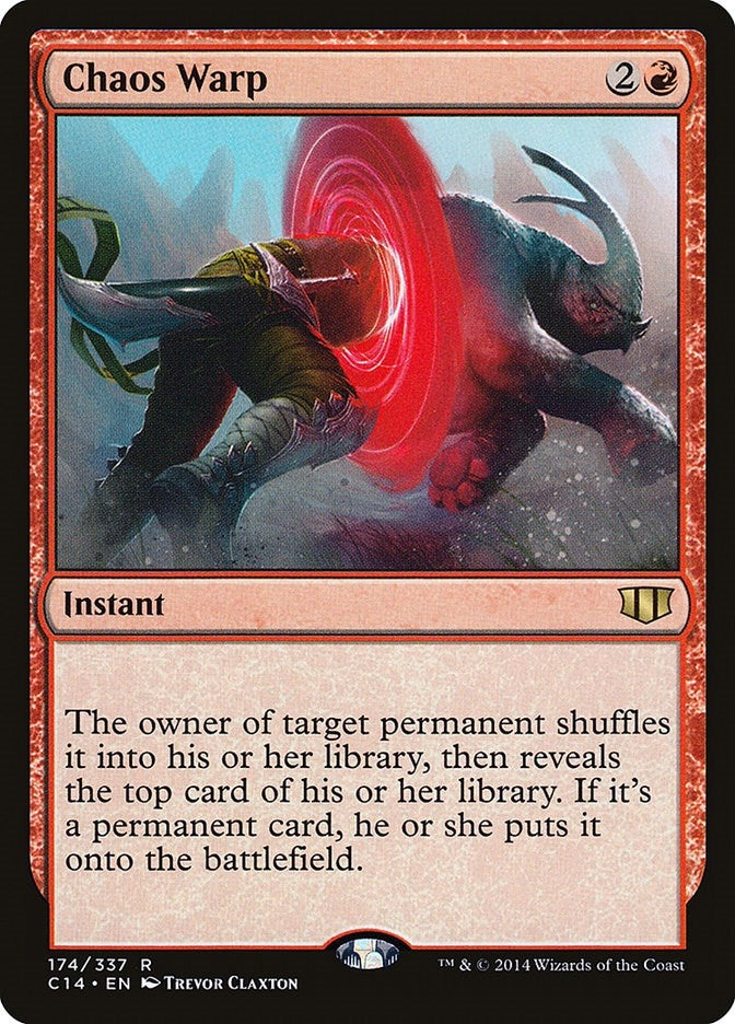 Image for Chaos Warp (174) (Commander 2014) (C14) - Magic: The Gathering