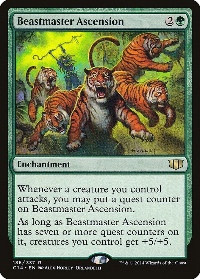 Image for Beastmaster Ascension (186) (Commander 2014) (C14) - Magic: The Gathering