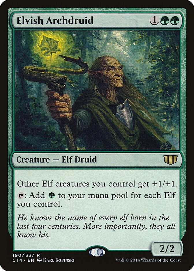 Image for Elvish Archdruid (190) (Commander 2014) (C14) - Magic: The Gathering