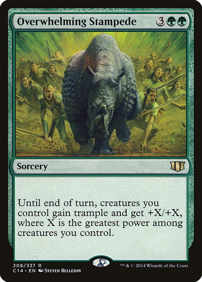 Image for Overwhelming Stampede (208) (Commander 2014) (C14) - Magic: The Gathering