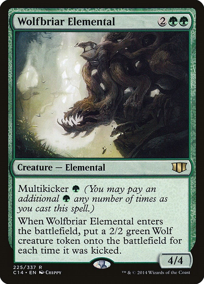Image for Wolfbriar Elemental (225) (Commander 2014) (C14) - Magic: The Gathering