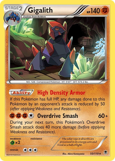 Image for Gigalith (50/119) (XY - Phantom Forces) - Pokemon