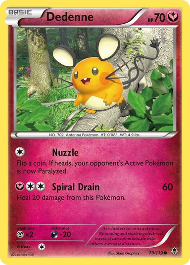 Image for Dedenne (70/119) (XY - Phantom Forces) - Pokemon
