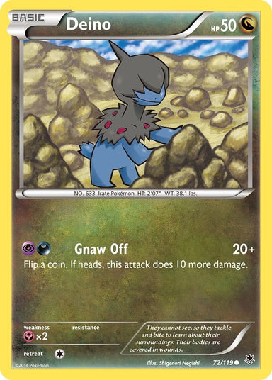 Image for Deino (72/119) (XY - Phantom Forces) - Pokemon