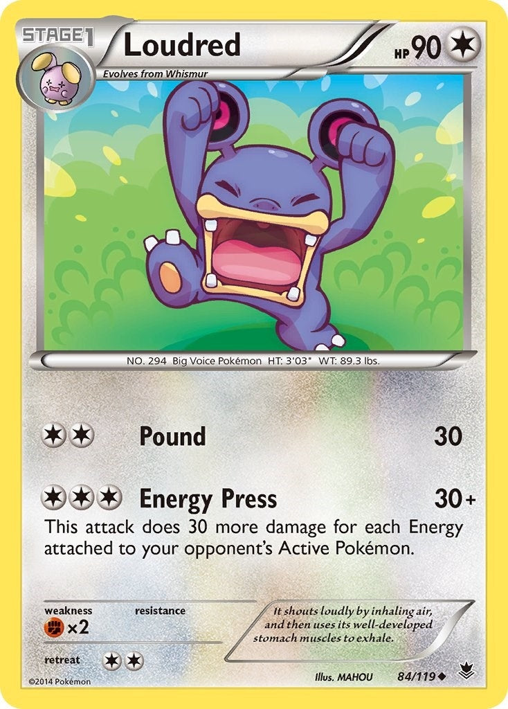 Image for Loudred (84/119) (XY - Phantom Forces) - Pokemon