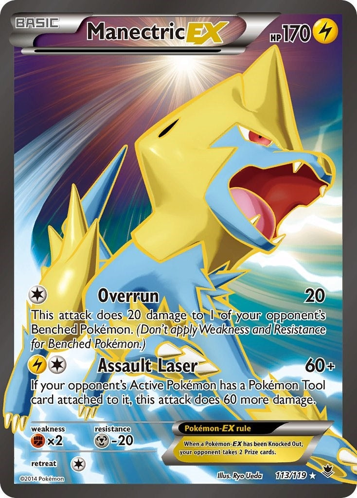 Manectric EX (113 Full Art) (113/119) (XY - Phantom Forces)