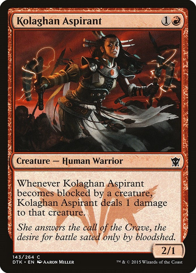Image for Kolaghan Aspirant (143) (Dragons of Tarkir) (DTK) - Magic: The Gathering