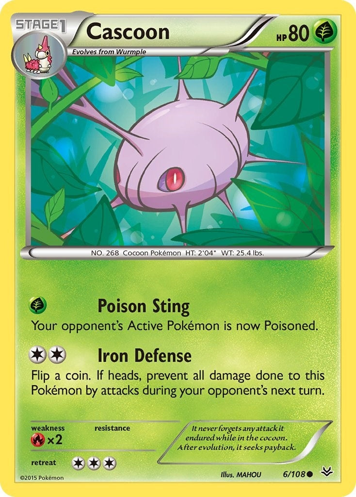 Cascoon (6/108) (XY - Roaring Skies)