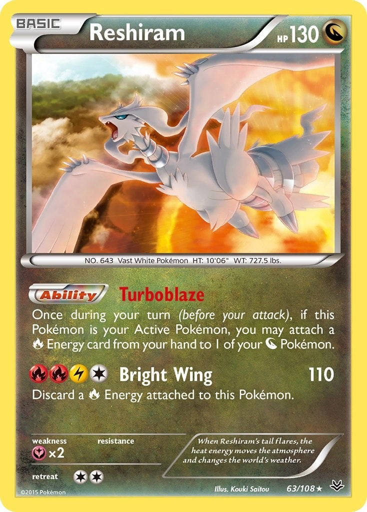 Reshiram (63/108) (XY - Roaring Skies)
