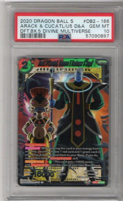 Arack & Cucatail, Universe 5 Destroyer & Angel - DB2-166 - PSA 10