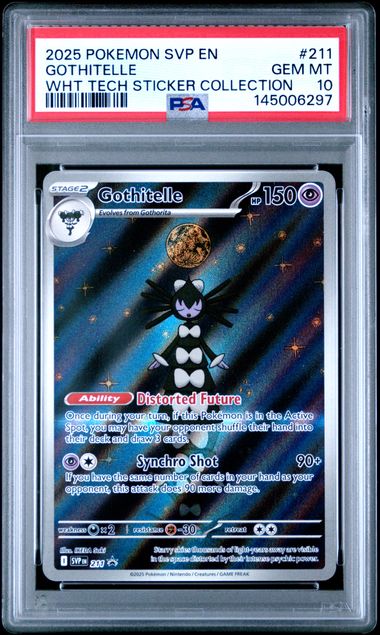 GOTHITELLE WHT TECH STICKER COLLECTION - PSA 10