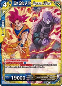 Son Goku & Hit, Supreme Alliance - BT10-145 R - 1st Edition