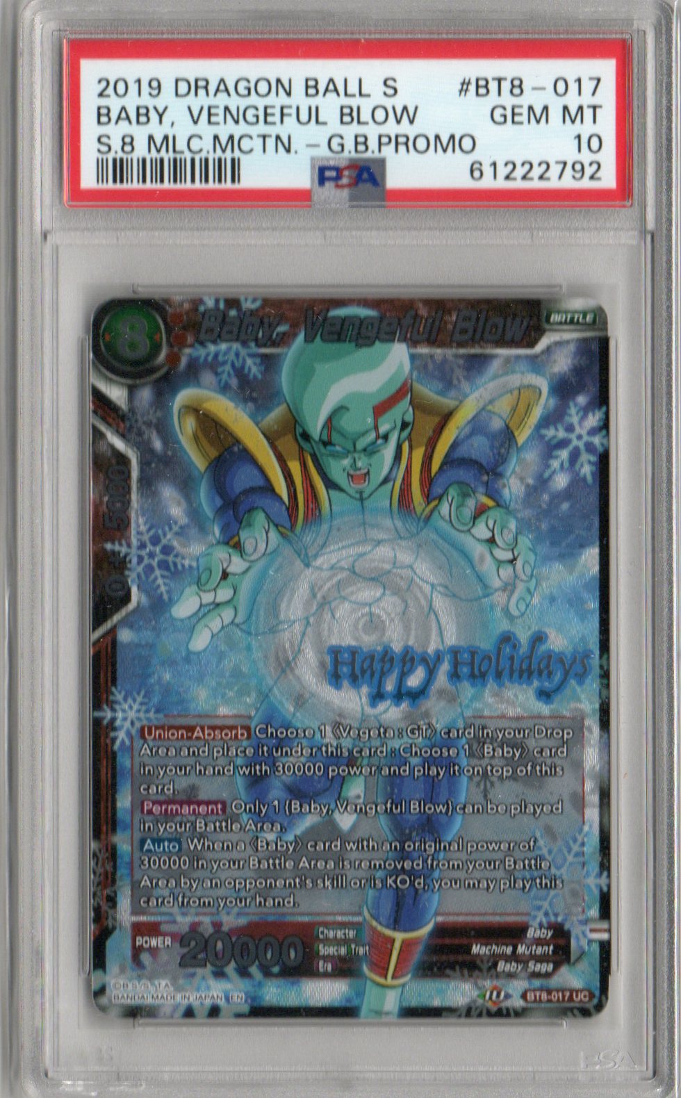 Baby Vengeful Blow - BT8-017 (Promo Art) - PSA 10
