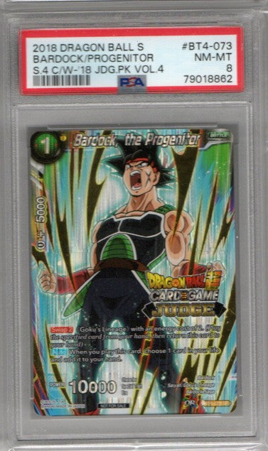 BT4-073 Bardock, the Progenitor, Judge Foil - PSA 8 Card Masters BT4-073 Bardock, the Progenitor, Judge Foil - PSA 8 Card Masters