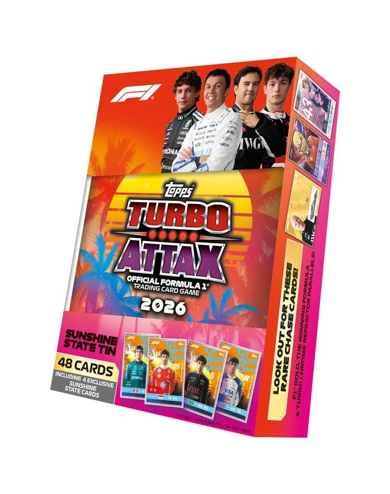 F1 Topps Turbo Attax 2026 Trading Cards Mega Tin