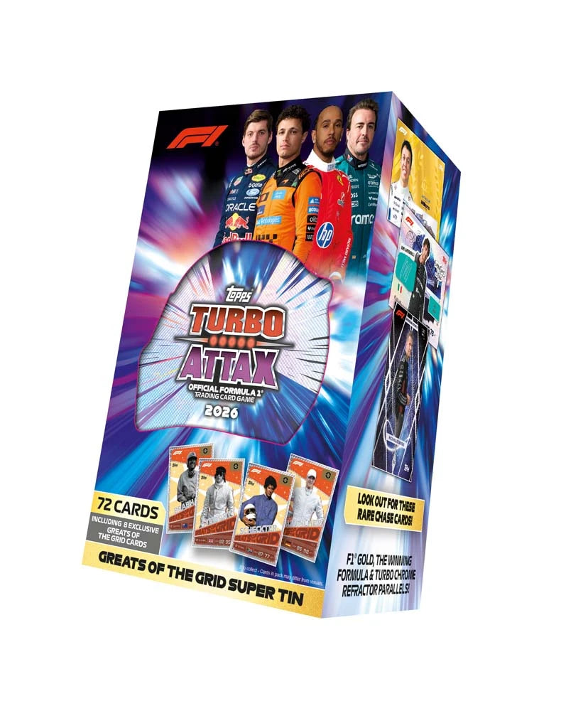 F1 Topps Turbo Attax 2026 Trading Cards Super Tin