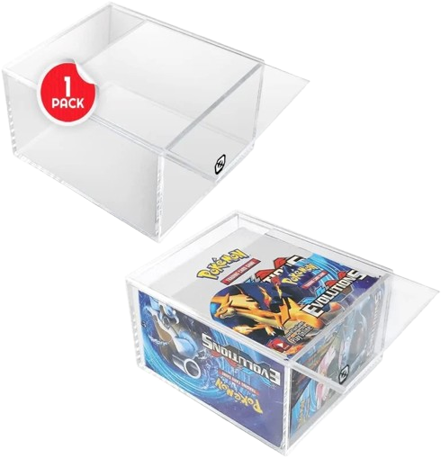 EVORETRO – Pokemon Booster Box Protective Case w/ Sliding Lid