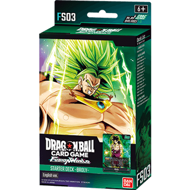 Dragon Ball Super Card Game Fusion World Starter Deck - Broly [FS03]
