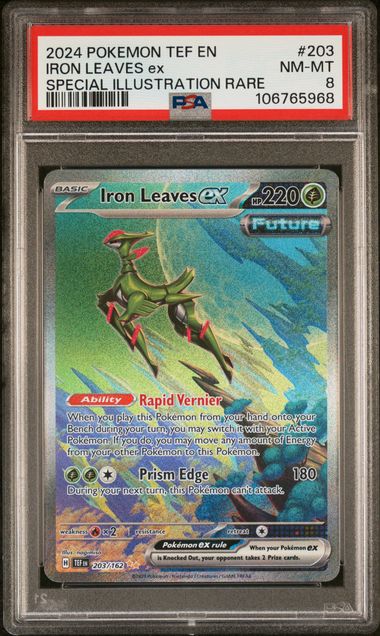 IRON LEAVES ex SPECIAL ILLUSTRATION RARE - PSA 8