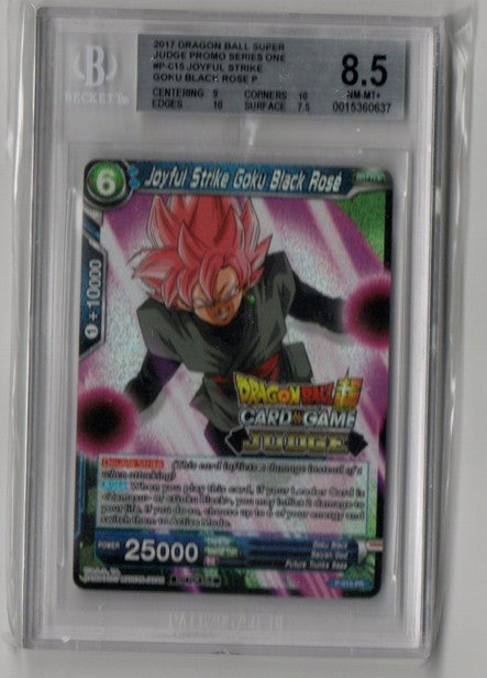 Joyful Strike Goku Black Rose Judge Foil - P-015 - Beckett 8.5