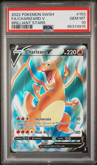 CHARIZARD V BRILLIANT STARS - PSA 10