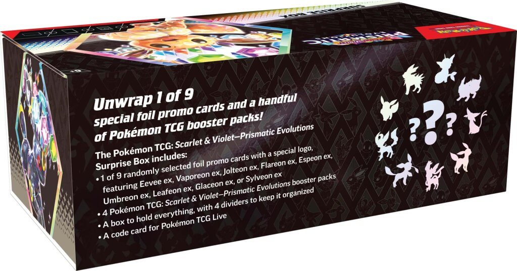 PRE ORDER - POKÉMON TCG Scarlet & Violet 8.5 Prismatic Evolutions Surprise Box