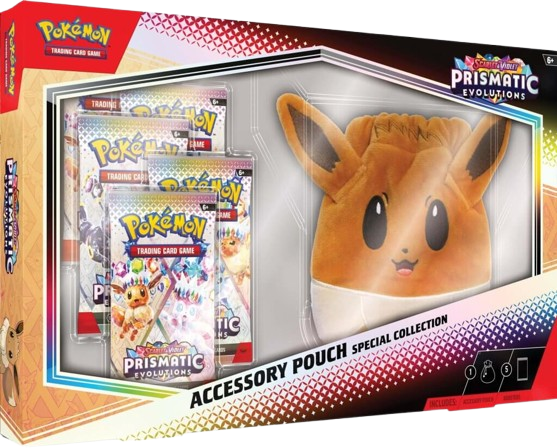 POKÉMON TCG Scarlet & Violet 8.5 Prismatic Evolutions Accessory Pouch