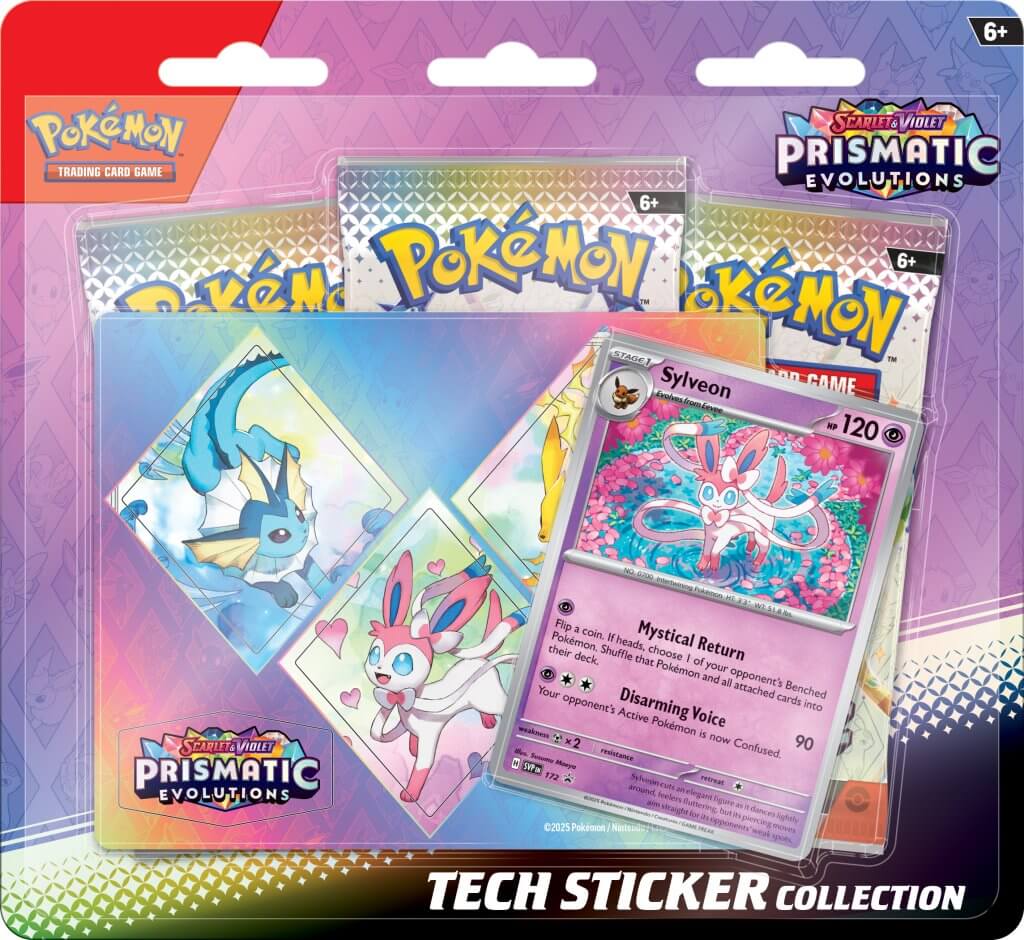 PRE ORDER - POKMON TCG Scarlet & Violet 8.5 Prismatic Evolutions Tech Card Masters PRE ORDER - POKMON TCG Scarlet & Violet 8.5 Prismatic Evolutions Tech Card Masters