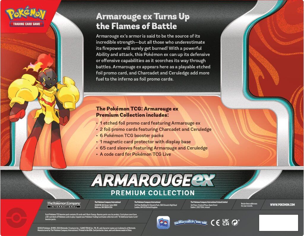 PRE ORDER - POKÉMON TCG Armarouge ex Premium Collection