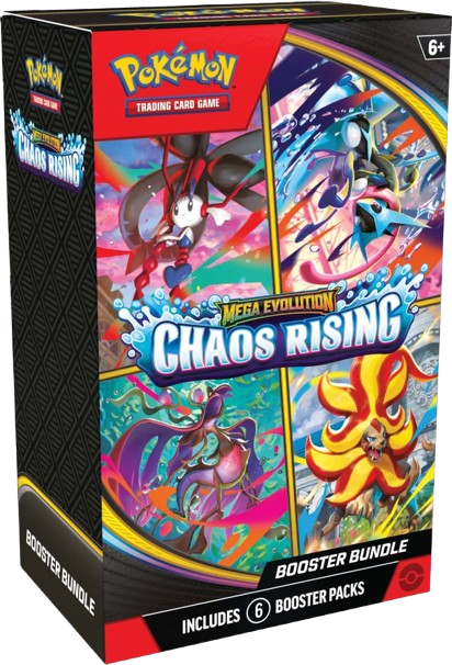 PRE ORDER - Pokémon TCG: Mega Evolution Chaos Rising Booster Bundle