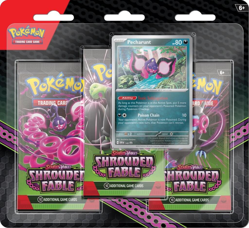 POKÉMON TCG Scarlet & Violet - Shrouded Fable 3 Pack Blister