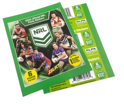 Select NRL Footy 2026 Sticker Pack