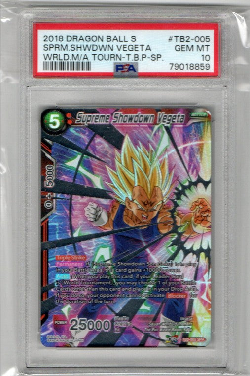 Supreme Showdown Vegeta (SPR) - TB2-005 - PSA 10