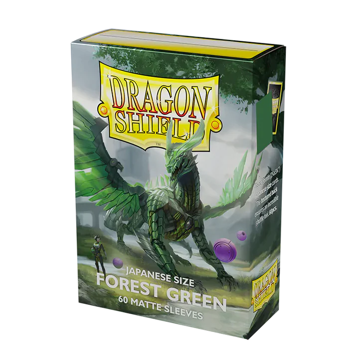 Sleeves - Dragon Shield - Box 60 - Matte Forest Green (Yu-Gi-Oh Sized)