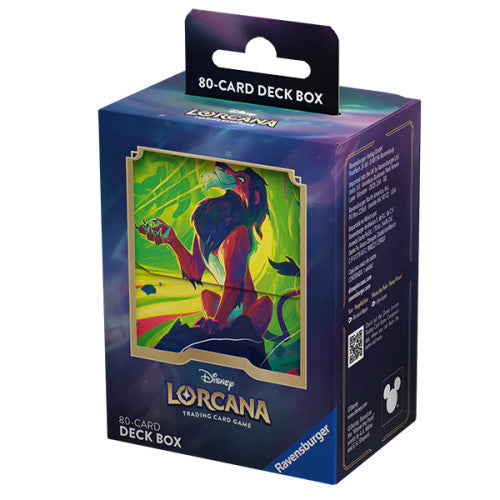 Lorcana Deck Box Azurite Sea - Scar Vengeful Lion