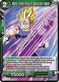 Mighty Strike Prince of Destruction Vegeta - BT11-068 R - 2nd Edition - Card Masters