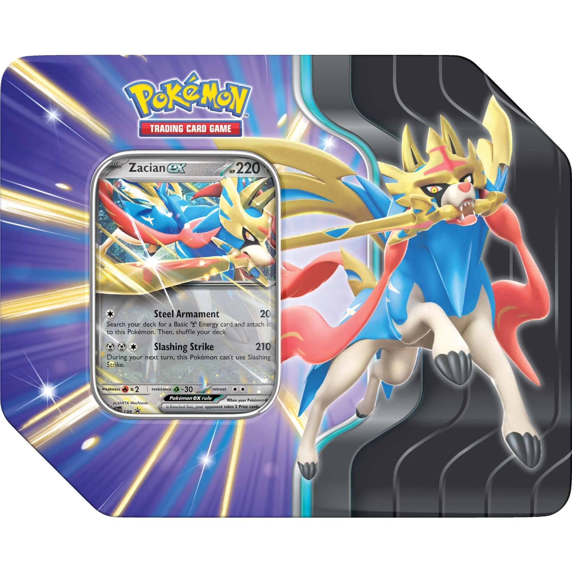 Pokémon TCG: Slashing Legends Tin (Zacian OR Koraiden)