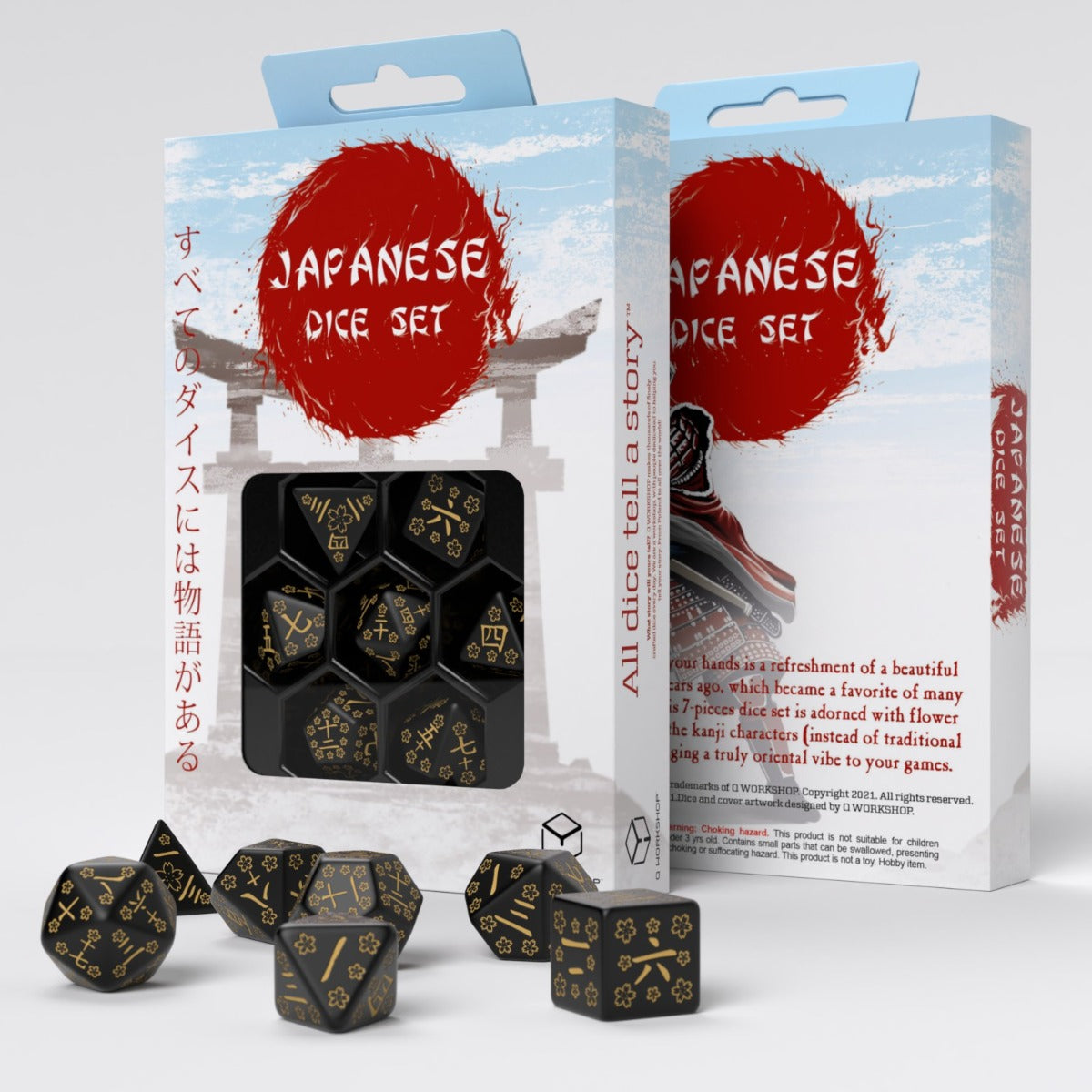 QW – Japanese Dice Set: Deep Night Firefly