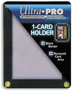Ultra Pro 1 Card Screwdown Holder Black Border