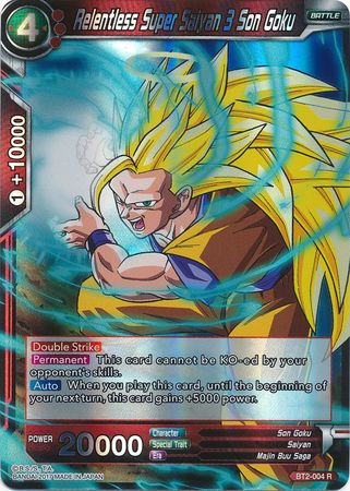 Relentless Super Saiyan 3 Son Goku - BT2-004 - Foil Rare