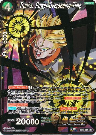 Trunks, Power Overseeing Time - BT3-111 - Super Rare